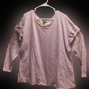 Lane Bryant lilac polka dot sweater 26/28 4x